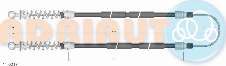 Adriauto 11.0217 - Тросик, cтояночный тормоз avtokuzovplus.com.ua