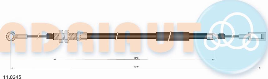 Adriauto 11.0245 - Трос, гальмівна система autocars.com.ua