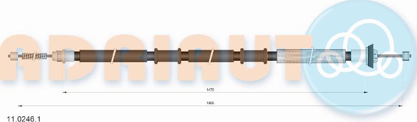 Adriauto 11.0246.1 - Тросик, cтояночный тормоз avtokuzovplus.com.ua
