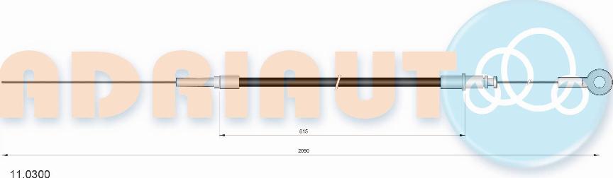 Adriauto 11.0300 - Тросик газу autocars.com.ua