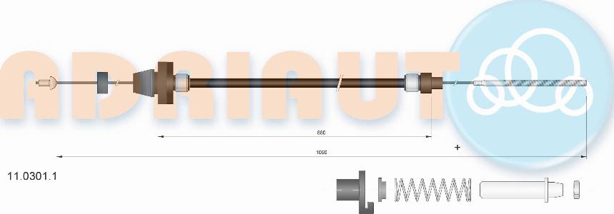 Adriauto 11.0301.1 - Тросик газа avtokuzovplus.com.ua