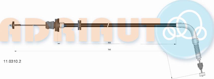 Adriauto 11.0310.2 - Тросик газа avtokuzovplus.com.ua