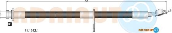 Adriauto 11.1242.1 - Тормозной шланг avtokuzovplus.com.ua