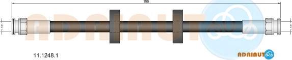 Adriauto 11.1248.1 - Тормозной шланг avtokuzovplus.com.ua