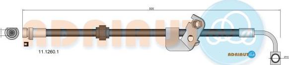 Adriauto 11.1260.1 - Гальмівний шланг autocars.com.ua