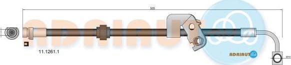 Adriauto 11.1261.1 - Гальмівний шланг autocars.com.ua