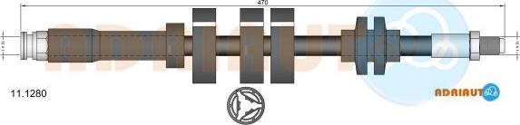 Adriauto 11.1280 - Тормозной шланг avtokuzovplus.com.ua