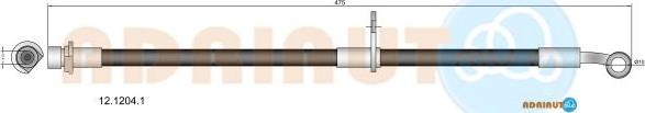 Adriauto 12.1204.1 - Гальмівний шланг autocars.com.ua