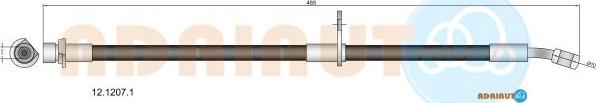 Adriauto 12.1207.1 - Гальмівний шланг autocars.com.ua