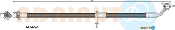 Adriauto 12.1220.1 - Гальмівний шланг autocars.com.ua
