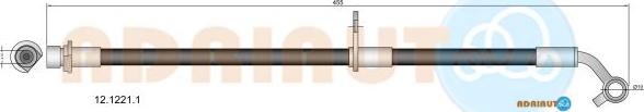 Adriauto 12.1221.1 - Гальмівний шланг autocars.com.ua