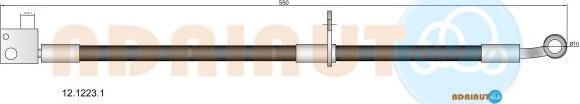 Adriauto 12.1223.1 - Тормозной шланг avtokuzovplus.com.ua