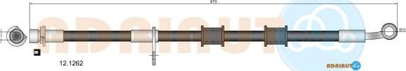 Adriauto 12.1262 - Гальмівний шланг autocars.com.ua