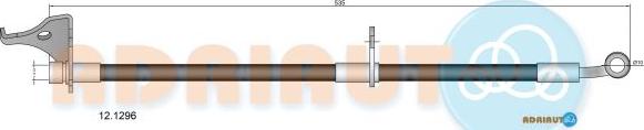 Adriauto 12.1296 - Гальмівний шланг autocars.com.ua