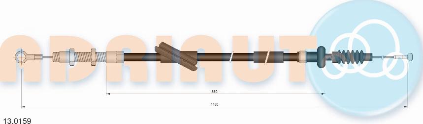 Adriauto 13.0159 - Трос, управління зчепленням autocars.com.ua