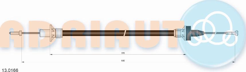 Adriauto 13.0166 - Трос, управление сцеплением avtokuzovplus.com.ua