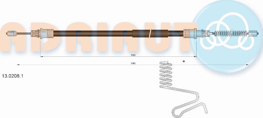 Adriauto 13.0208.1 - Тросик, cтояночный тормоз avtokuzovplus.com.ua