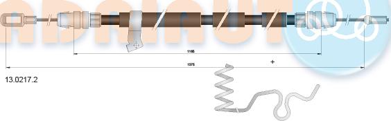 Adriauto 13.0217.2 - Тросик, cтояночный тормоз avtokuzovplus.com.ua