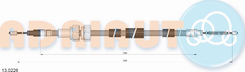 Adriauto 13.0226 - Трос, гальмівна система autocars.com.ua