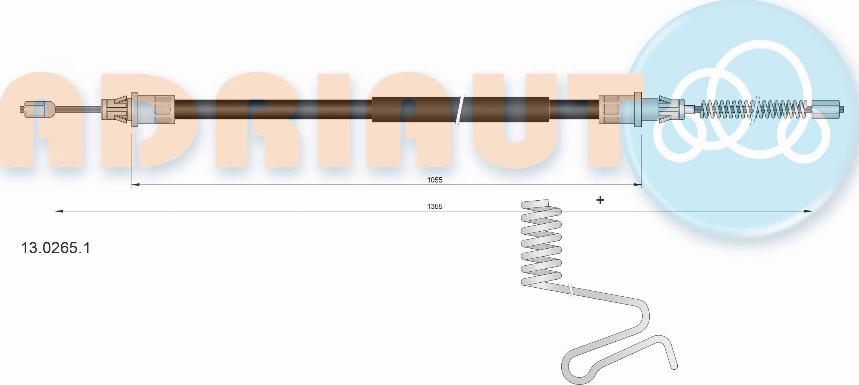 Adriauto 13.0265.1 - Тросик, cтояночный тормоз avtokuzovplus.com.ua