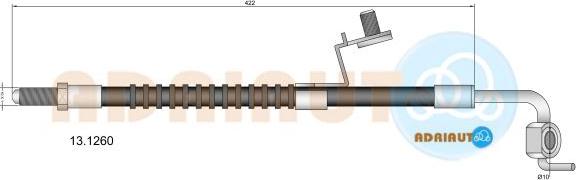 Adriauto 13.1260 - Тормозной шланг avtokuzovplus.com.ua