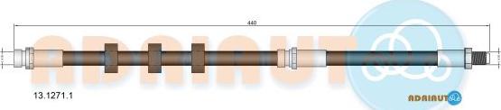 Adriauto 13.1271.1 - Гальмівний шланг autocars.com.ua
