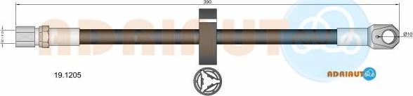 Adriauto 19.1205 - Гальмівний шланг autocars.com.ua