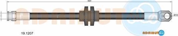 Adriauto 19.1207 - Тормозной шланг avtokuzovplus.com.ua