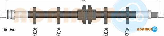 Adriauto 19.1208 - Тормозной шланг avtokuzovplus.com.ua