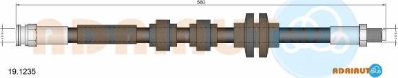 Adriauto 19.1235 - Тормозной шланг avtokuzovplus.com.ua