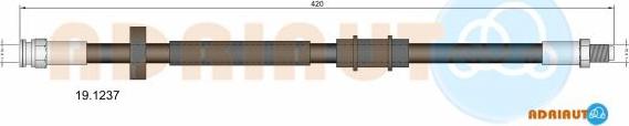 Adriauto 19.1237 - Гальмівний шланг autocars.com.ua