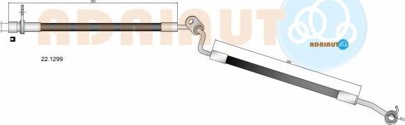 Adriauto 22.1299 - Гальмівний шланг autocars.com.ua