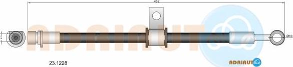 Adriauto 23.1228 - Гальмівний шланг autocars.com.ua