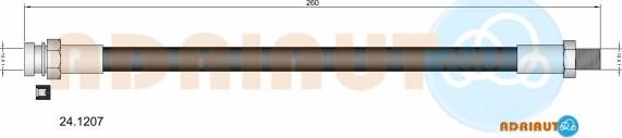 Adriauto 24.1207 - Гальмівний шланг autocars.com.ua
