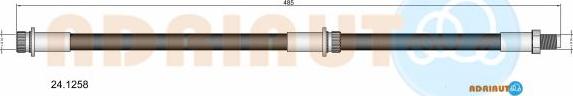 Adriauto 24.1258 - Гальмівний шланг autocars.com.ua