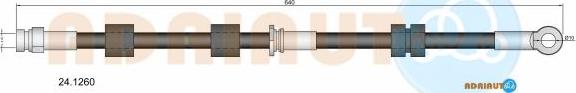Adriauto 24.1260 - Гальмівний шланг autocars.com.ua