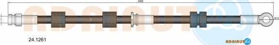 Adriauto 24.1261 - Тормозной шланг avtokuzovplus.com.ua
