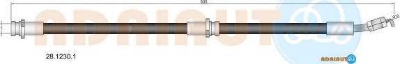 Adriauto 28.1230.1 - Тормозной шланг avtokuzovplus.com.ua