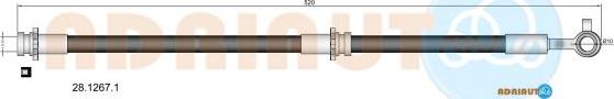 Adriauto 28.1267.1 - Тормозной шланг avtokuzovplus.com.ua