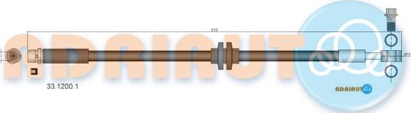 Adriauto 33.1200.1 - Тормозной шланг avtokuzovplus.com.ua