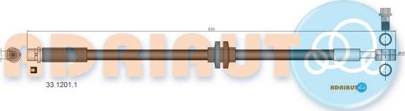 Adriauto 33.1201.1 - Тормозной шланг avtokuzovplus.com.ua