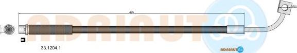Adriauto 33.1204.1 - Тормозной шланг avtokuzovplus.com.ua
