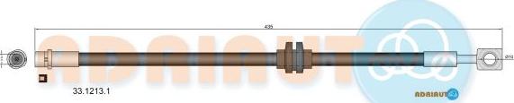 Adriauto 33.1213.1 - Гальмівний шланг autocars.com.ua