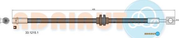 Adriauto 33.1215.1 - Гальмівний шланг autocars.com.ua