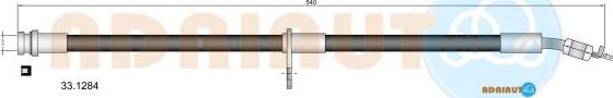Adriauto 33.1284 - Гальмівний шланг autocars.com.ua