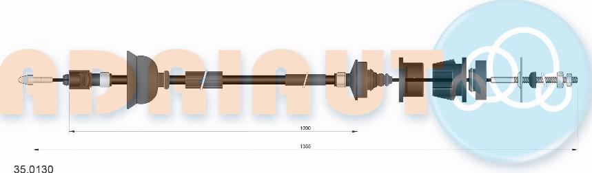 Adriauto 35.0130 - Трос, управление сцеплением avtokuzovplus.com.ua