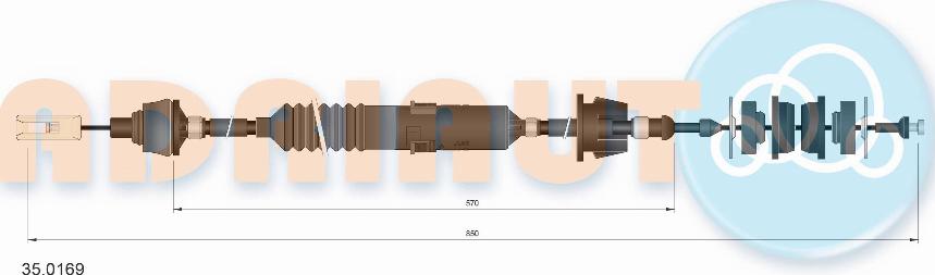 Adriauto 35.0169 - Трос, управление сцеплением avtokuzovplus.com.ua