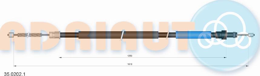 Adriauto 35.0202.1 - Тросик, cтояночный тормоз avtokuzovplus.com.ua