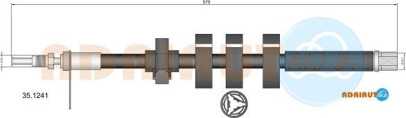Adriauto 35.1241 - Тормозной шланг avtokuzovplus.com.ua