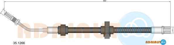 Adriauto 35.1266 - Гальмівний шланг autocars.com.ua